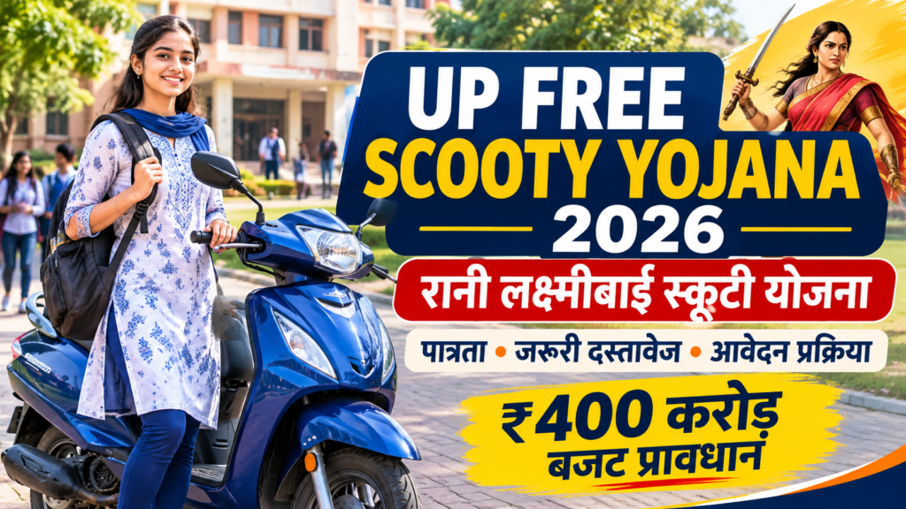 UP Free Scooty Yojana 2026 Rani Lakshmi Bai Scooty Scheme